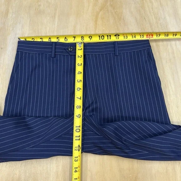 Tommy Hilfiger Suit Mens 38R Modern Fit Wool Blend Stretch Pants 32x31 Navy